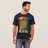 Beards and Bibles Motivational Quote Christian Ins T-shirt (Voorkant volledig)