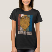 Beards and Bibles Motivational Quote Christian Ins T-shirt (Voorkant)