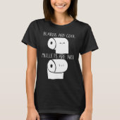 Beards Are Cool Mullets Are Not 2020 Toilet Paper  T-shirt (Voorkant)