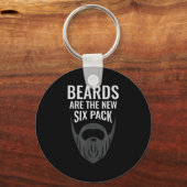 Beards Are The New Six Pack _ Beard Lover Bearded  Sleutelhanger (Voorkant)