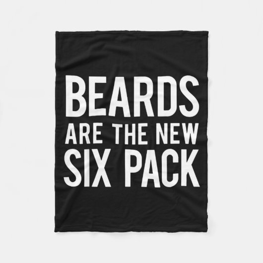 Beards Are The New Six Pack Fleece Deken (Voorkant)