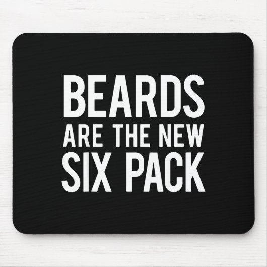 Beards Are The New Six Pack  Muismat (Voorkant)