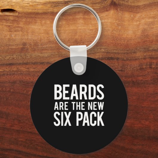 Beards Are The New Six Pack Sleutelhanger (Voorkant)