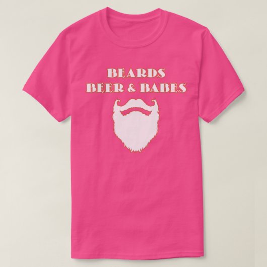 Beards Beer Mustache Lovers Ts T-shirt (Design voorkant)