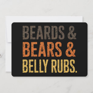 Beards Beren Belly Rubs LGBTQ Gay Pride Ally Kaart