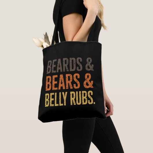 Beards Beren Belly Rubs LGBTQ Gay Pride Ally Tote Bag (Dichtbij)