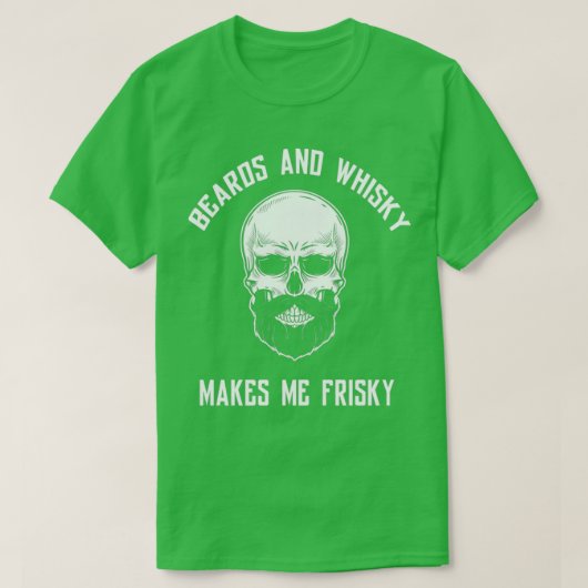 Beards en whisky maken me een frisse Classic TShir T-shirt (Design voorkant)