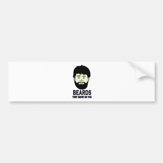 BEARDS - Ze groeien op je Bumpersticker (Voorkant)