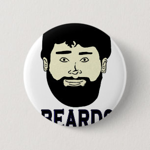 BEARDS - Ze groeien op je Ronde Button 5,7 Cm