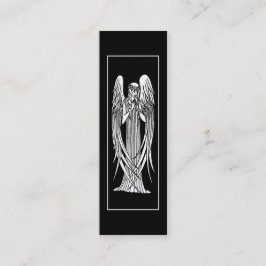 Beardsley Angel Art Nouveau Bladwijzer Mini Visitekaartje