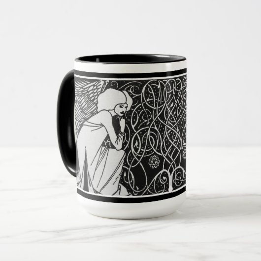 Beardsley Angels Art Mok (Voorkant links)