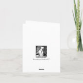 Beardsley Art Nouveau Angel Easter Kaart (Achterkant)