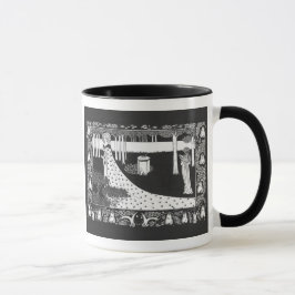 Beardsley Art Nouveau Black en White Woman Mok