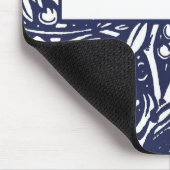 Beardsley Art Nouveau Monogram Mousepad Muismat (Hoek)