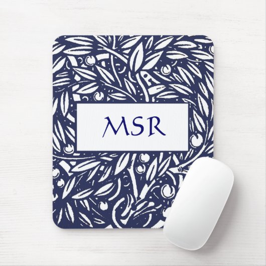 Beardsley Art Nouveau Monogram Mousepad Muismat (Met muis)