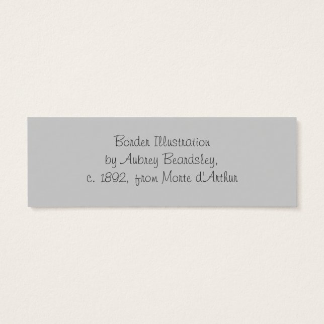 Beardsley Border Abstract boek Mark Mini Visitekaartjes (Achterkant)