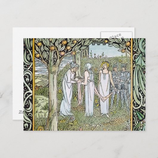 Beardsley: Dood van Arthur Briefkaart (Voorkant / Achterkant)