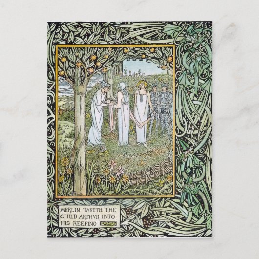 Beardsley: Dood van Arthur Briefkaart (Voorkant)