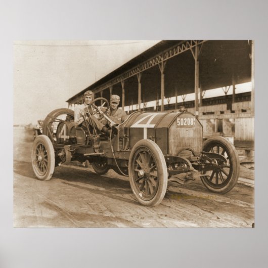 Beardsley en Coote in de Simplex Racer Poster (Voorkant)