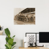 Beardsley en Coote in de Simplex Racer Poster (Thuiskantoor)