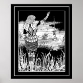 Beardsley Excalibur & Knight Art Poster (Voorkant)
