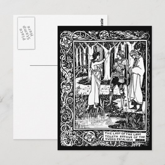 Beardsley Excalibur-postkaart Briefkaart (Voorkant / Achterkant)