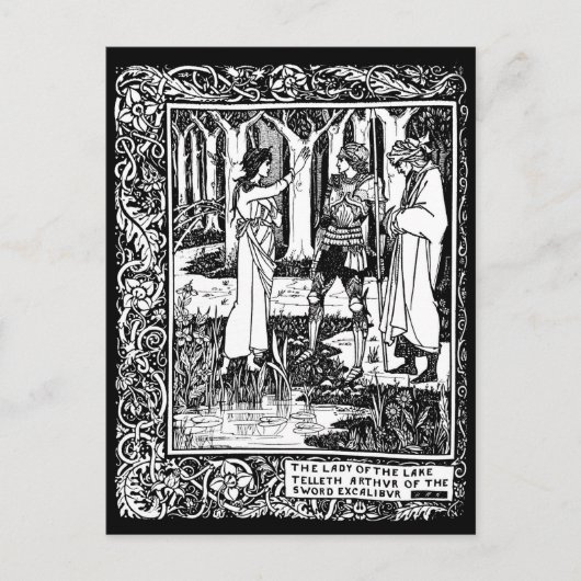Beardsley Excalibur-postkaart Briefkaart (Voorkant)