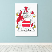 Beardsley Family Crest Canvas Afdruk (Insitu (Houten vloer))