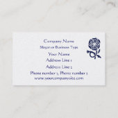 Beardsley Floral Border Elegant Visitekaartje (Achterkant)