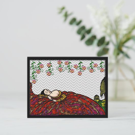 Beardsley Geïnspireerd door Sleeping Princess Briefkaart (Staand voorkant)