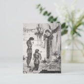 Beardsley Heilige Grail Post Card Briefkaart (Staand voorkant)