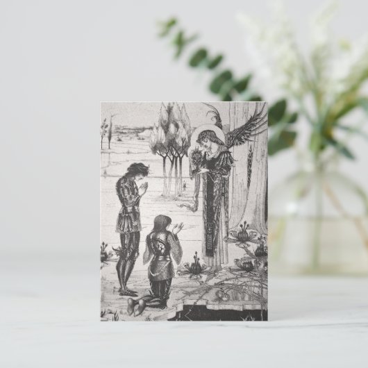 Beardsley Heilige Grail Post Card Briefkaart (Staand voorkant)