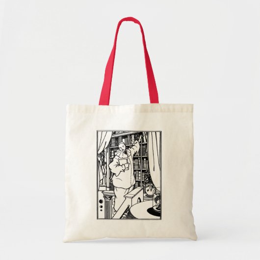 Beardsley Illustratie: Pierrot's Library Tote Bag (Voorkant)