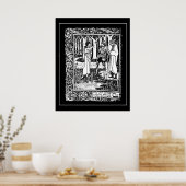 Beardsley King Arthur Excalibur Poster (Keuken)