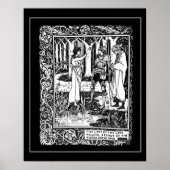Beardsley King Arthur Excalibur Poster (Voorkant)