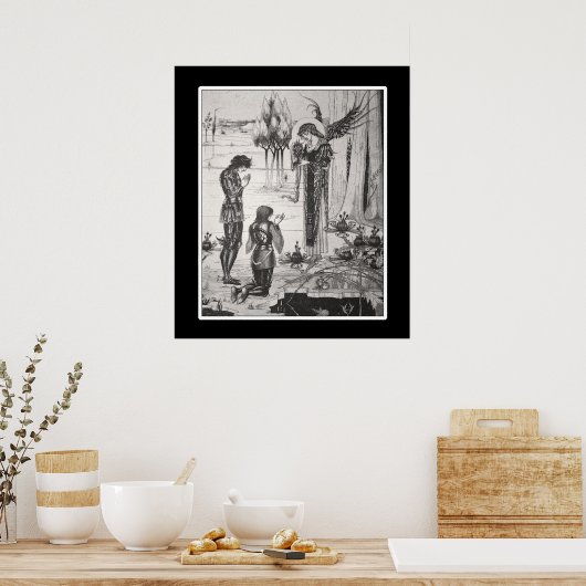 Beardsley King Arthur Poster (Keuken)