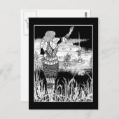 Beardsley Knight Excalibur Post Card Briefkaart (Voorkant / Achterkant)