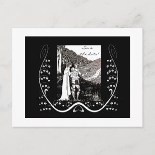 Beardsley Knight & Lady Save the Date Briefkaart