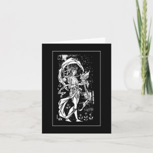 Beardsley Medieval Knight Note Card Kaart