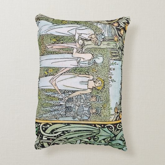 Beardsley: Morte D'Arthur Decoratief Kussen (Achterkant (Verticaal))