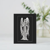 Beardsley Nouveau Angel Post Card Briefkaart (Staand voorkant)