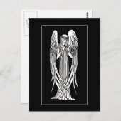 Beardsley Nouveau Angel Post Card Briefkaart (Voorkant / Achterkant)