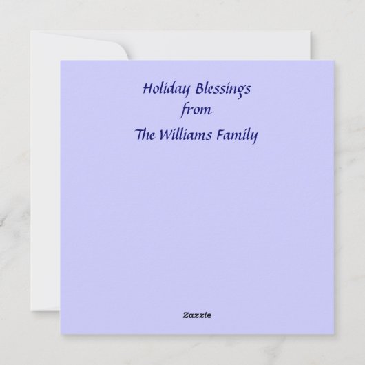 Beardsley Nouveau Engel Kerstkaarten Feestdagenkaart (Achterkant)