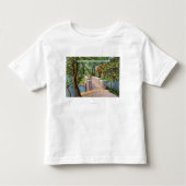 Beardsley Park Uitzicht van de Stone Bridge Kinder Shirts (Voorkant)