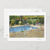 Beardsley Park Uitzicht watervogels Briefkaart (Voorkant / Achterkant)