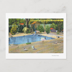 Beardsley Park Uitzicht watervogels Briefkaart
