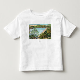 Beardsley Park Water Herfsten Scene Kinder Shirts