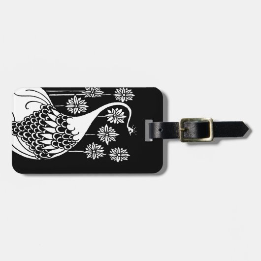 Beardsley Peacock Bag Label Bagagelabel (Voorkant horizontaal)