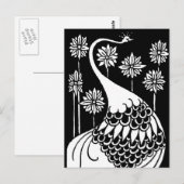 Beardsley Peacock Post Card Briefkaart (Voorkant / Achterkant)