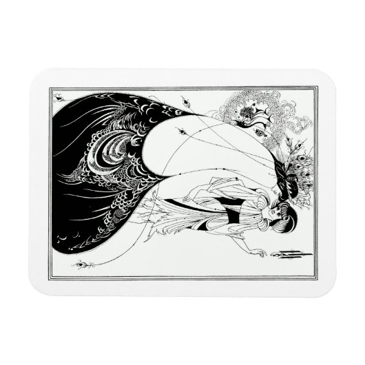 Beardsley Peacock Skirt  stijl Magneet (Horizontaal)